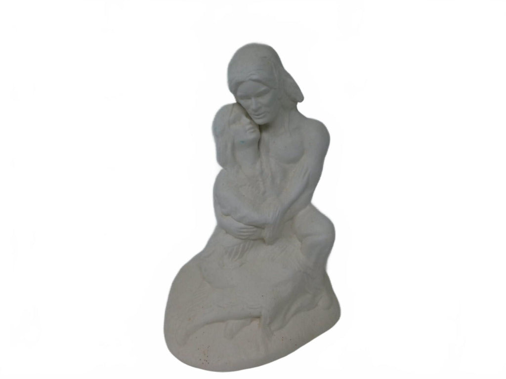 Vintage Providence Mold Native American Couple Bisque Ready To Paint