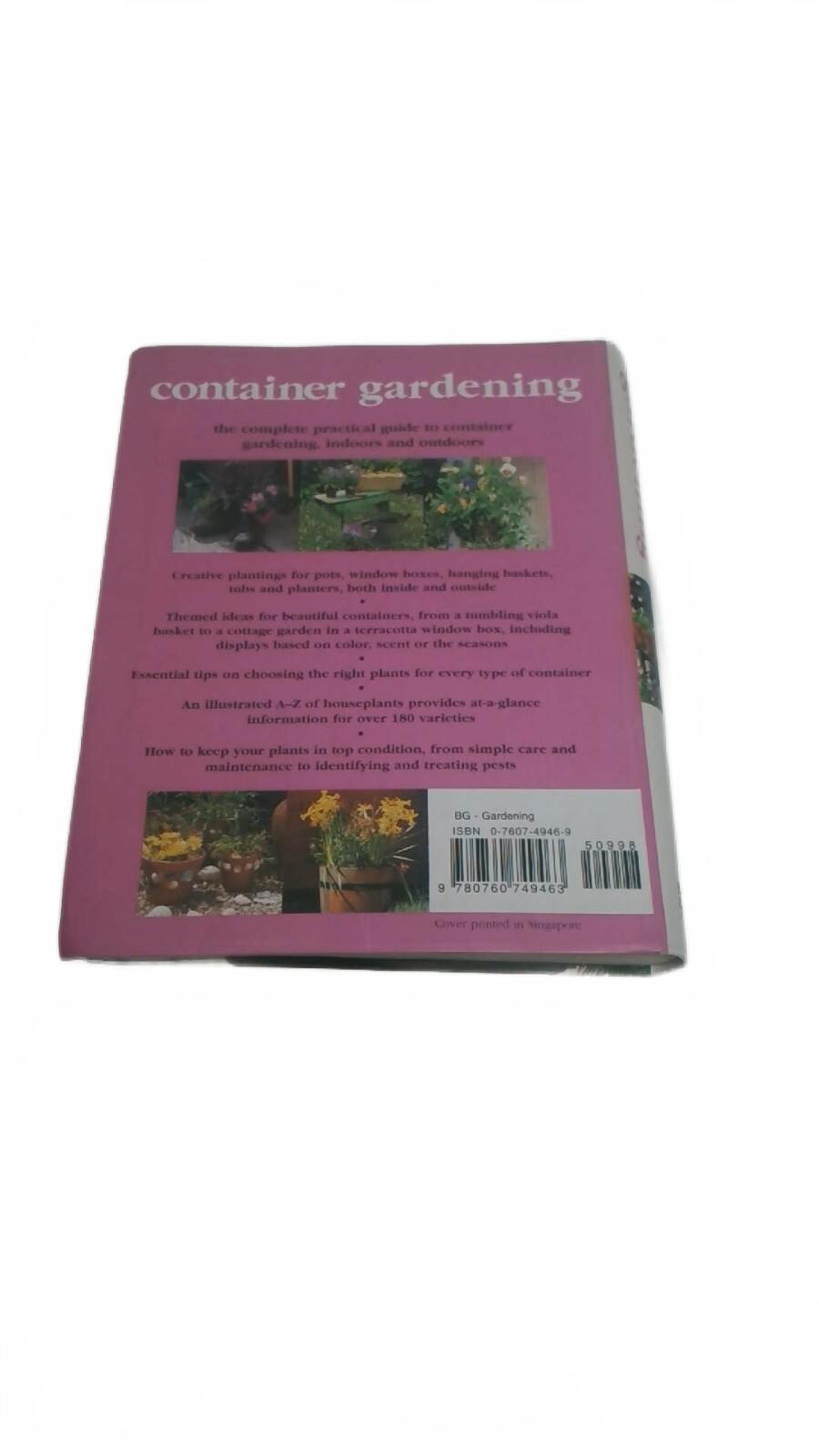 Container Gardening Book by Stephanie Donaldson & Pierre Miller