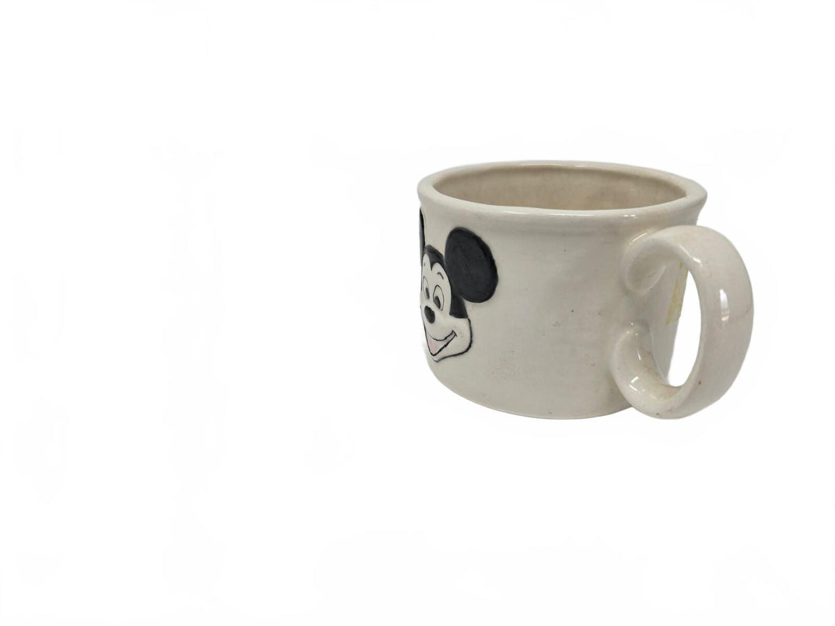 Vintage Walt Disney Production 3D Ceramic Mickey Mouse Mug 1970s