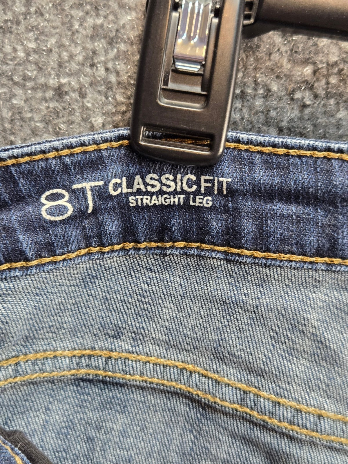 Liz Claiborne Classic Fit Straight Leg Women's Jeans Size 8T Blue Denim