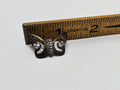 Vintage Stamped .925 Sterling Silver 1-Inch Openwork Filigree Butterfly Post