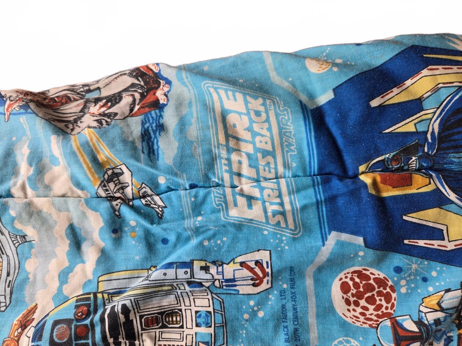 Vintage 1980 Star Wars Empire Strikes Back Sleeping Bag Boba Fett R2-D2 Black