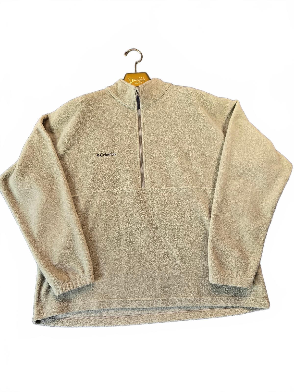 Columbia Sportswear Men's Steens Mountain 1/2 Zip Fleece Pullover Beige Tan XXL