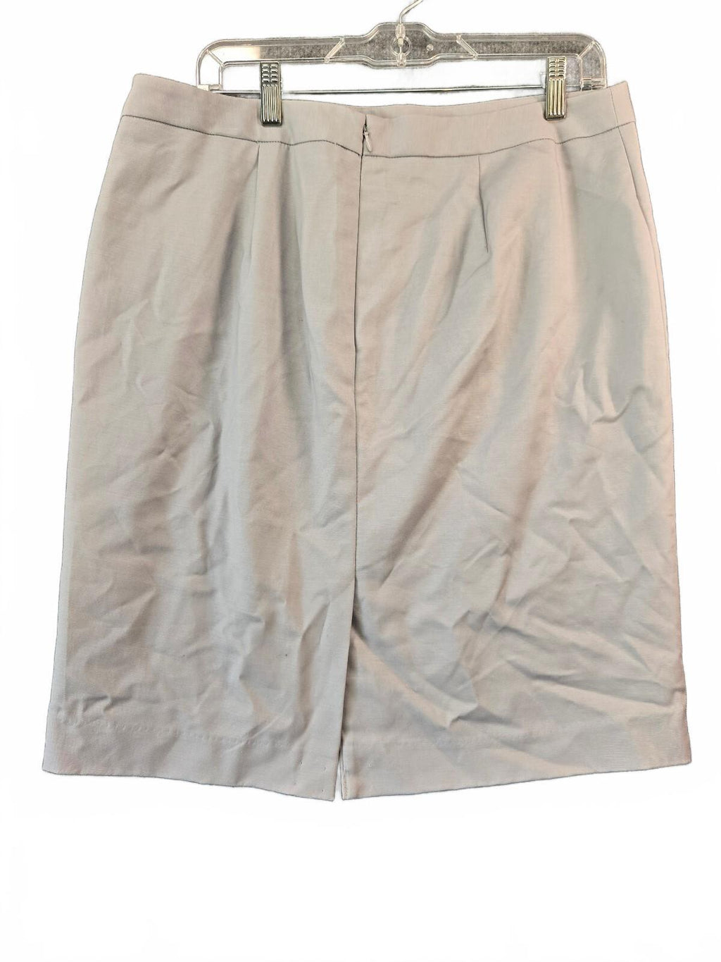 Liz Claiborne Career Gray Pencil Skirt Women's Size 12 Lined Stretch