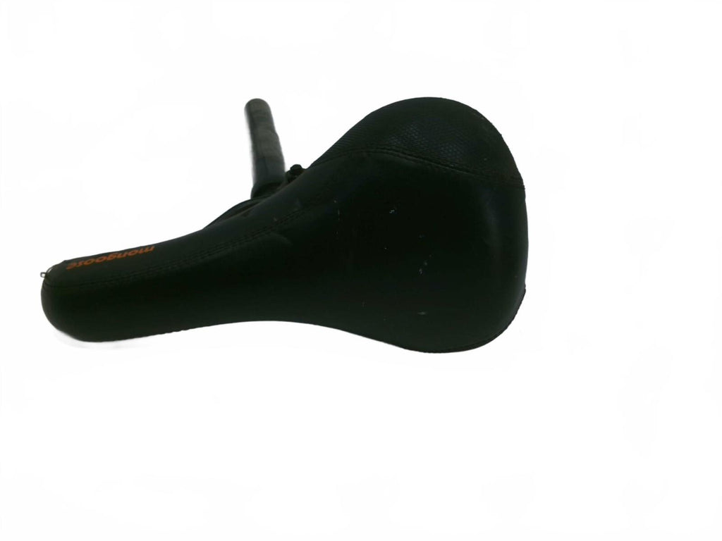 Mongoose Black and Orange Bicycle Saddle Seat With Post and Reflector