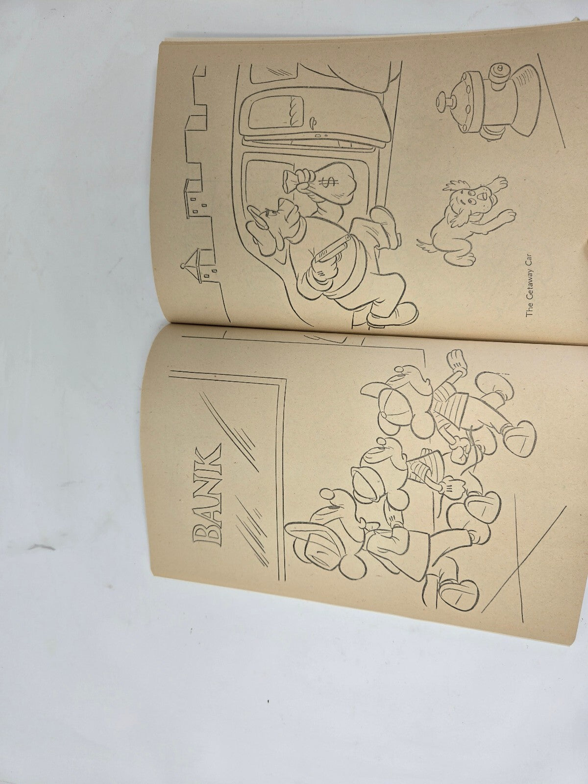 1975 Walt Disney Mickey Mouse "Haunted House" Coloring Book Published by Whitman