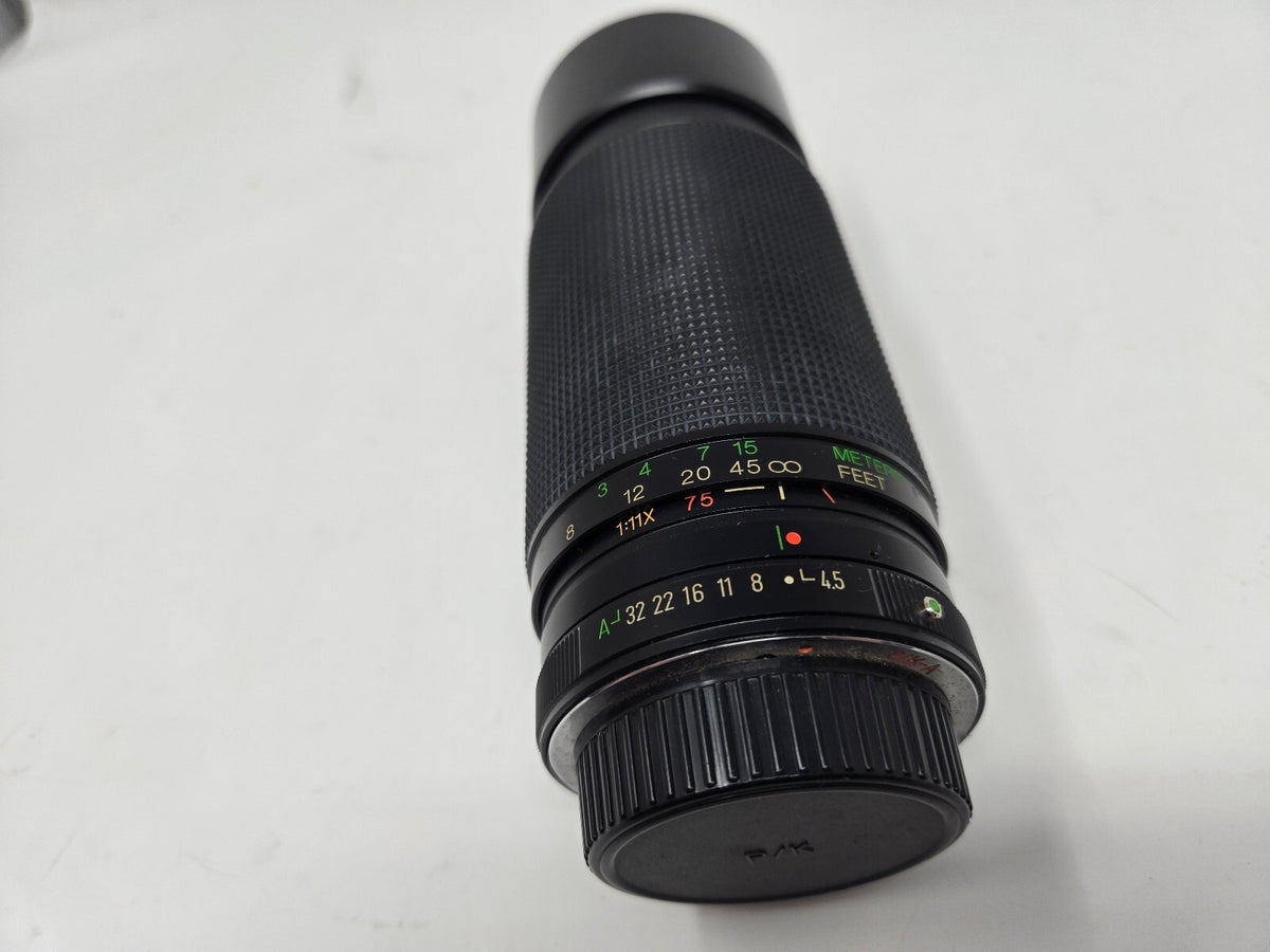 Vivitar 75-300mm F/4.5-5.6 MC Macro Zoom Lens for P/K Mount
