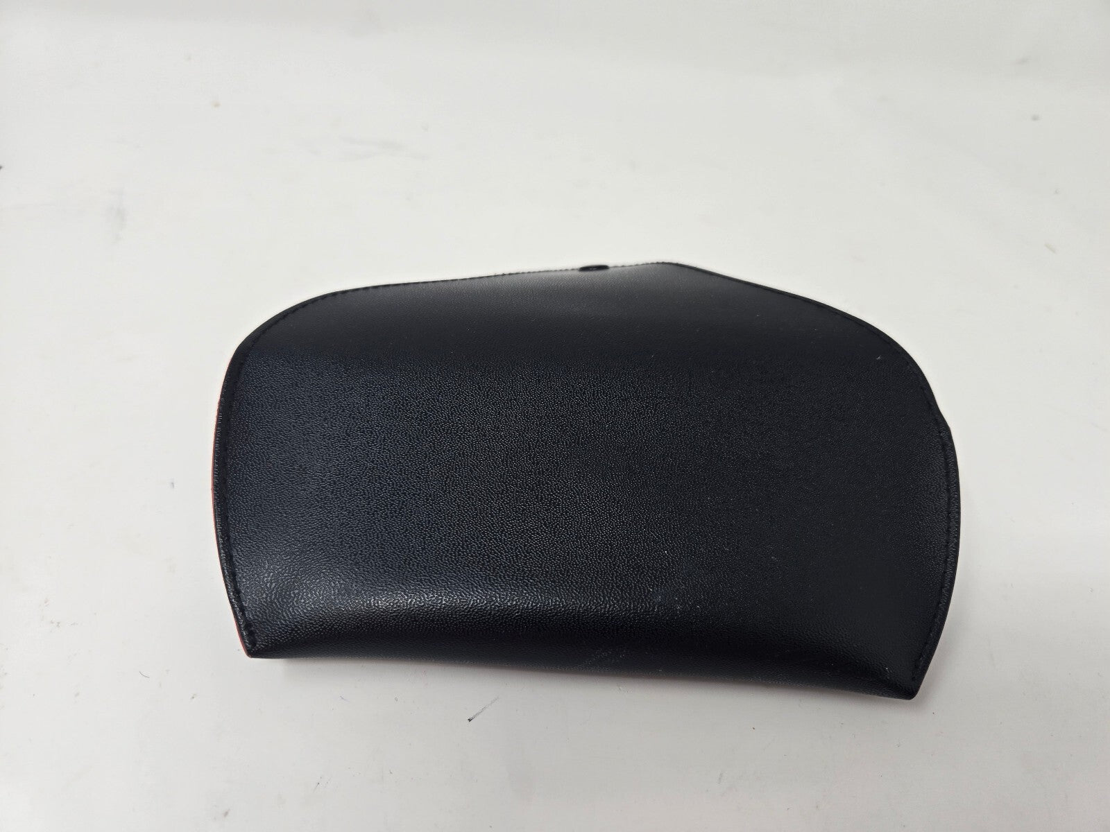 Ray-Ban Black Leather Sunglasses Case with Red Interior