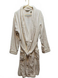 L.L. Bean Vintage White Heavyweight Toweling Bath Robe Shawl Collar Cozy GUC
