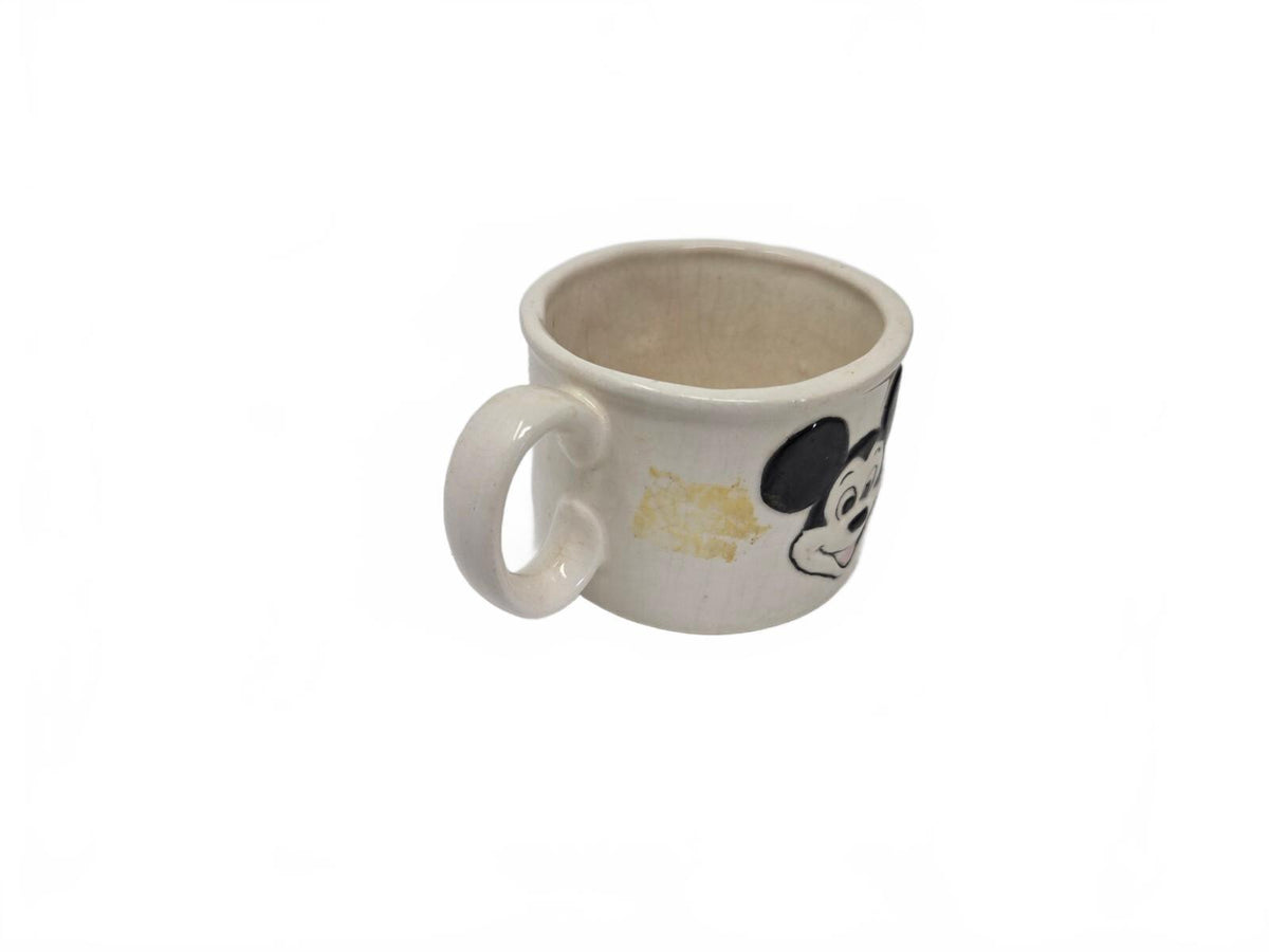 Vintage Walt Disney Production 3D Ceramic Mickey Mouse Mug 1970s