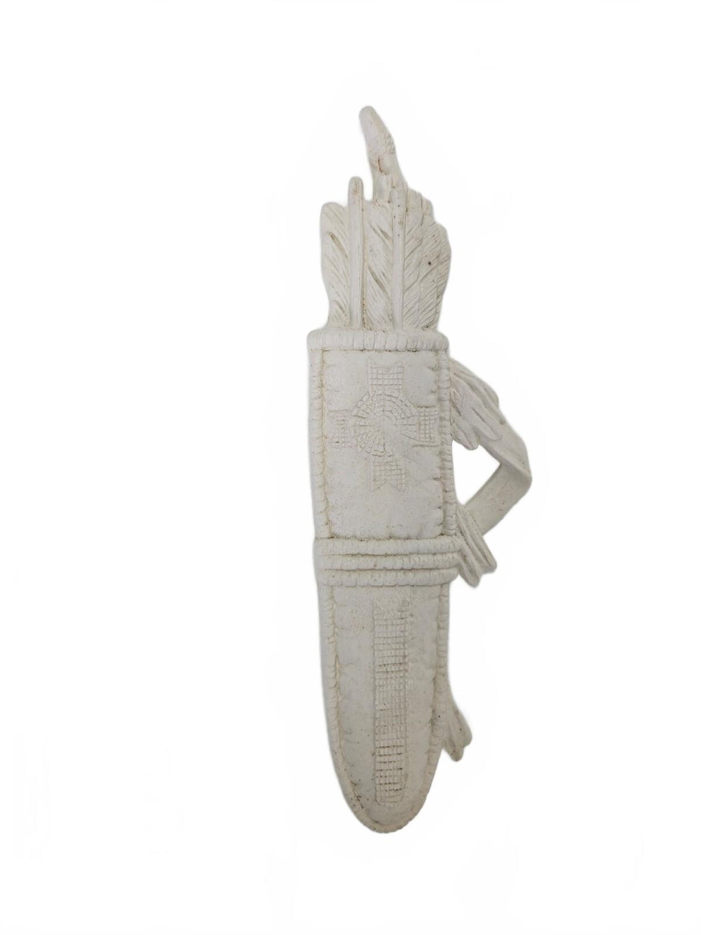 Ceramic Bisque Native American Arrow Quiver Wall Plaque, Ready to Paint
