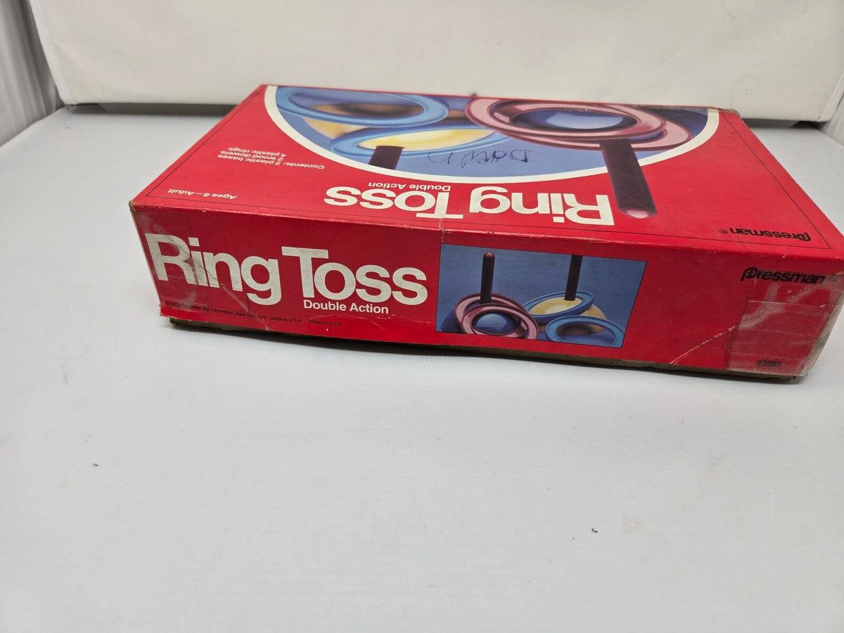 Vintage 1979 Pressman Ring Toss Double Action Game Complete Set Retro Toy 2087