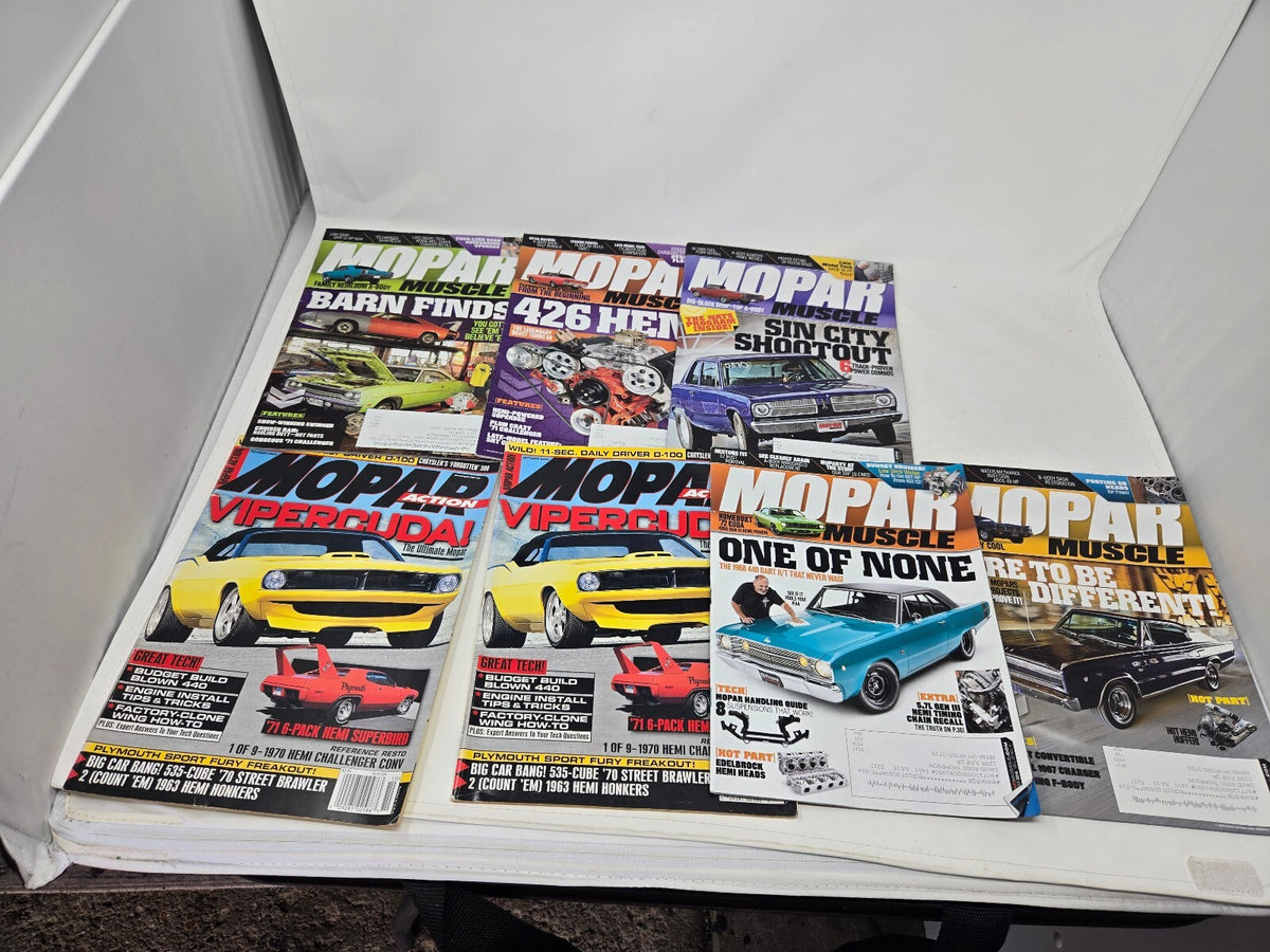 Mopar Muscle and Suspension Parts Only Magazines Lot
