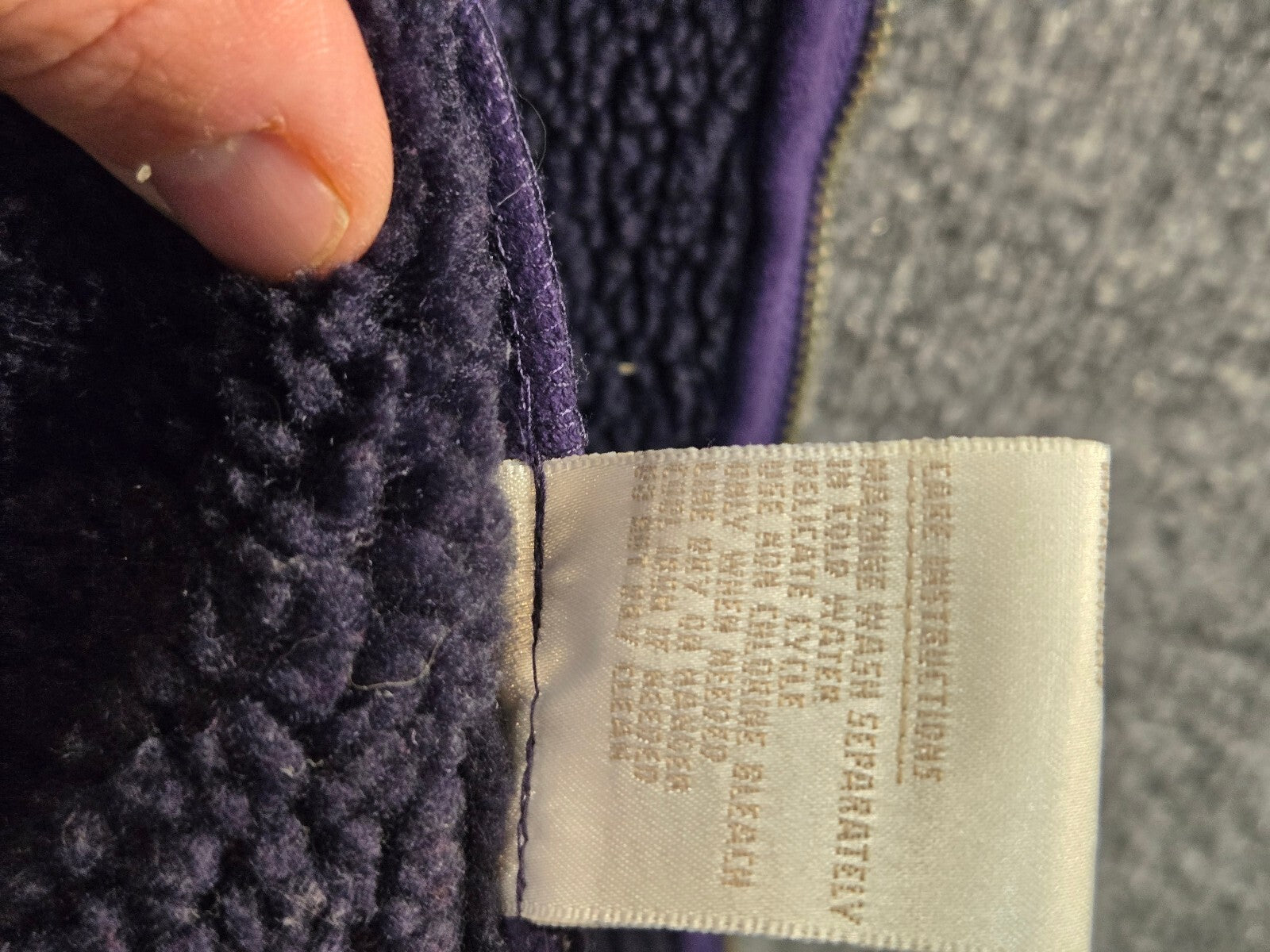 Jones New York Purple Fleece Jacket with Sherpa Lining, Women's Medium