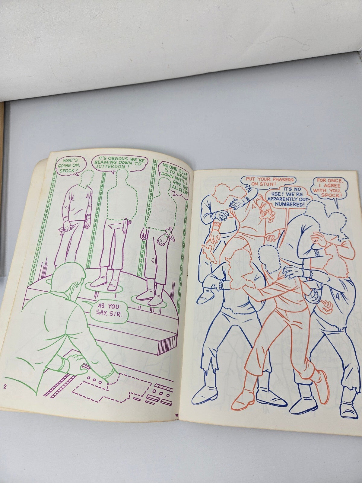 Vintage 1979 Star Trek: Jeopardy at Jutterdon in Sticker Pictures Book (Whitman)
