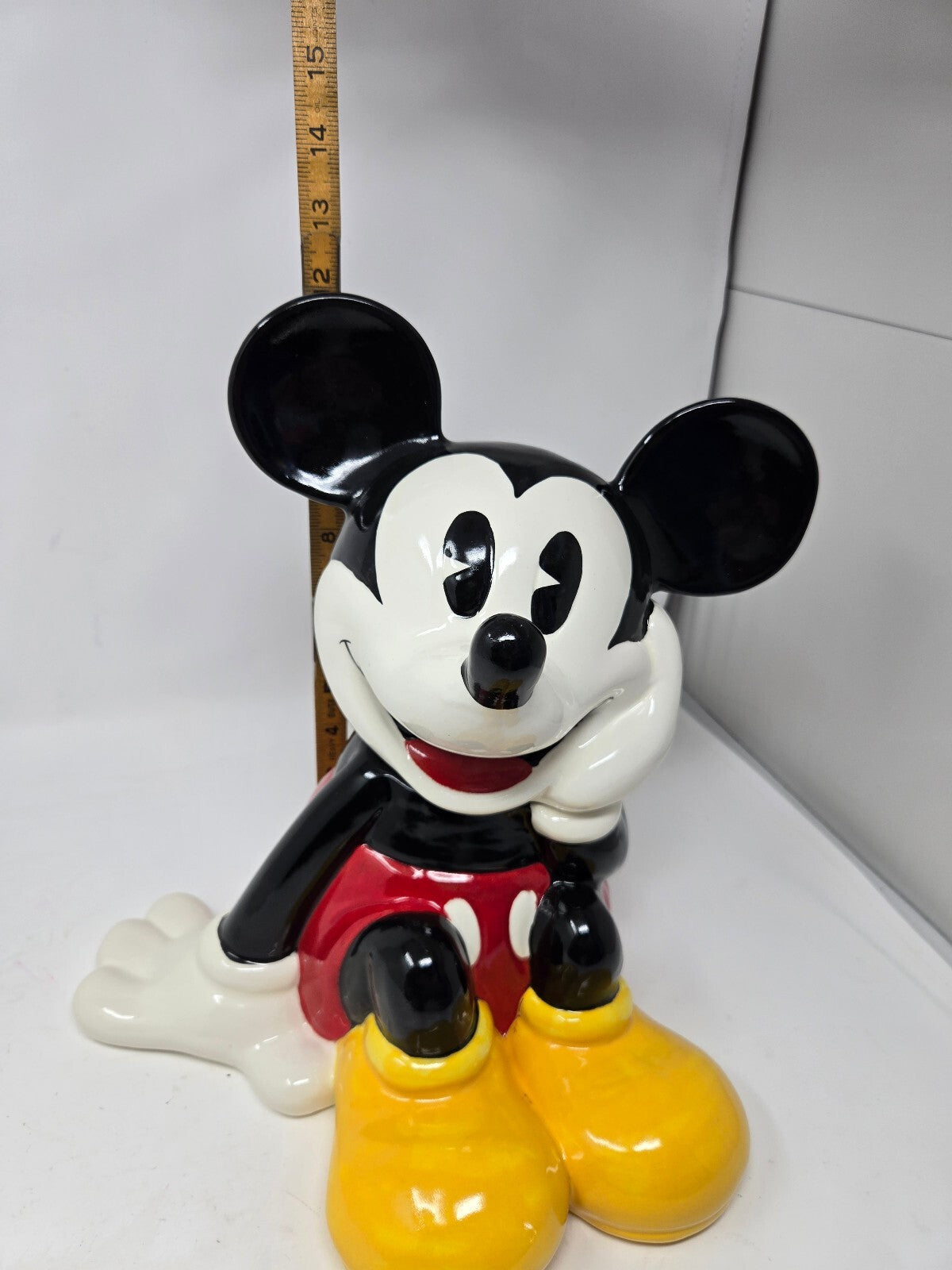 1990s Treasure Craft Mickey Mouse Ceramic Cookie Jar NIB
