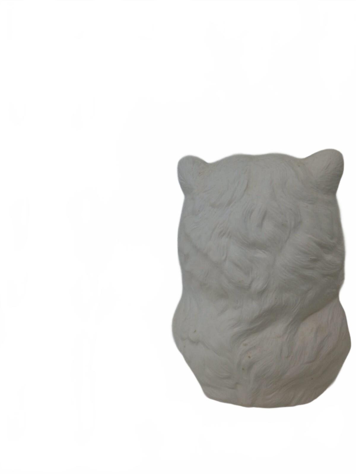 BISQUE Provincial Bear Warrior Bust 8" ,Ready 2 Paint Native American Brave Head