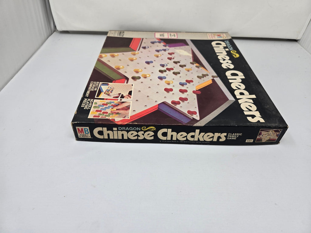 Vintage 1973 Milton Bradley Dragon Chinese Checkers Board Game Complete No. 4301