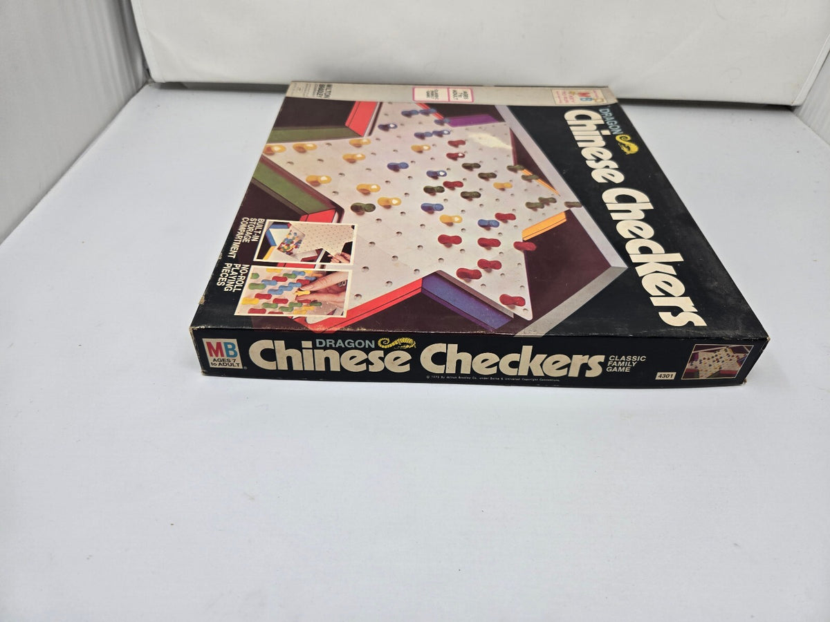 Vintage 1973 Milton Bradley Dragon Chinese Checkers Board Game Complete No. 4301
