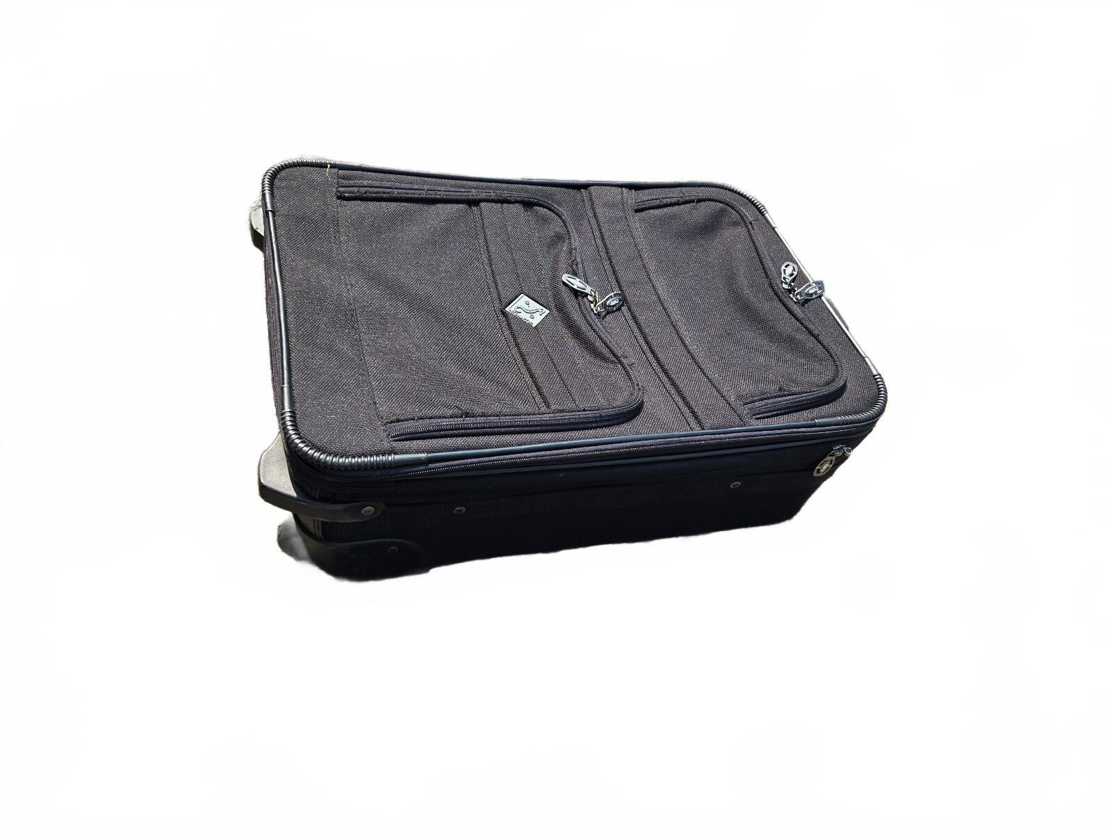 Atlantic Softside Rolling Suitcase Black 2-Wheel Carry-On Bag 387 92-93F