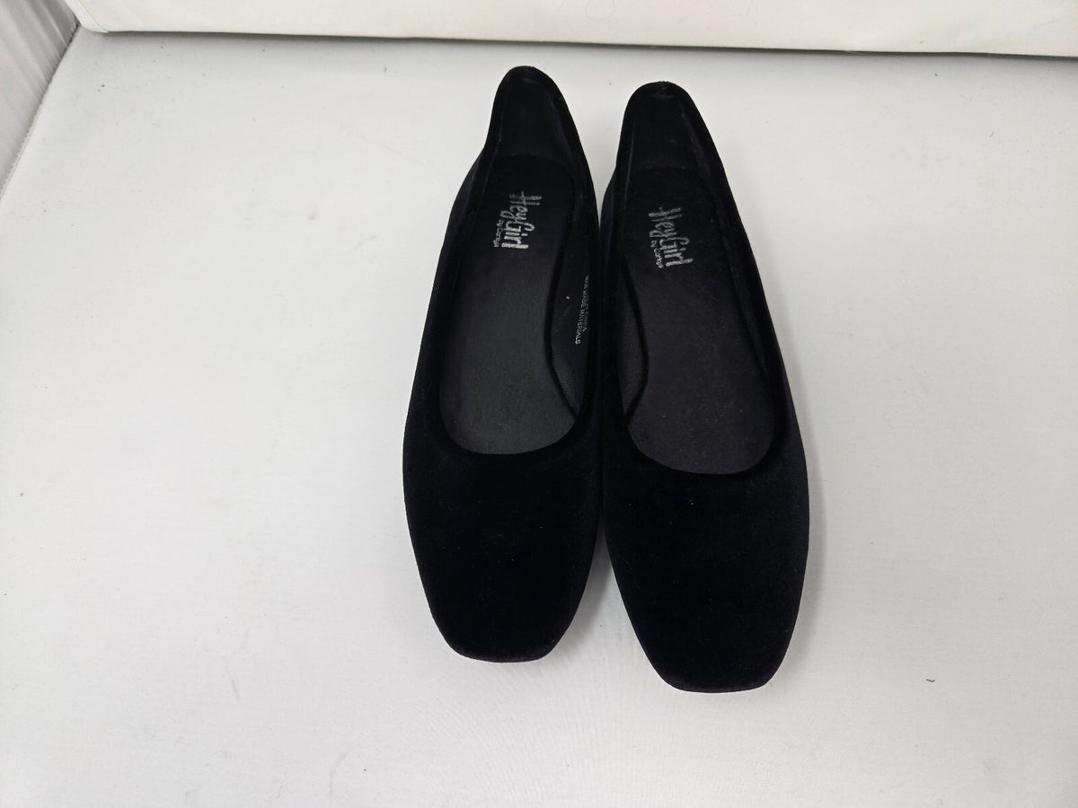 Corky’s Black Velvet Square Toe Flats sz 9