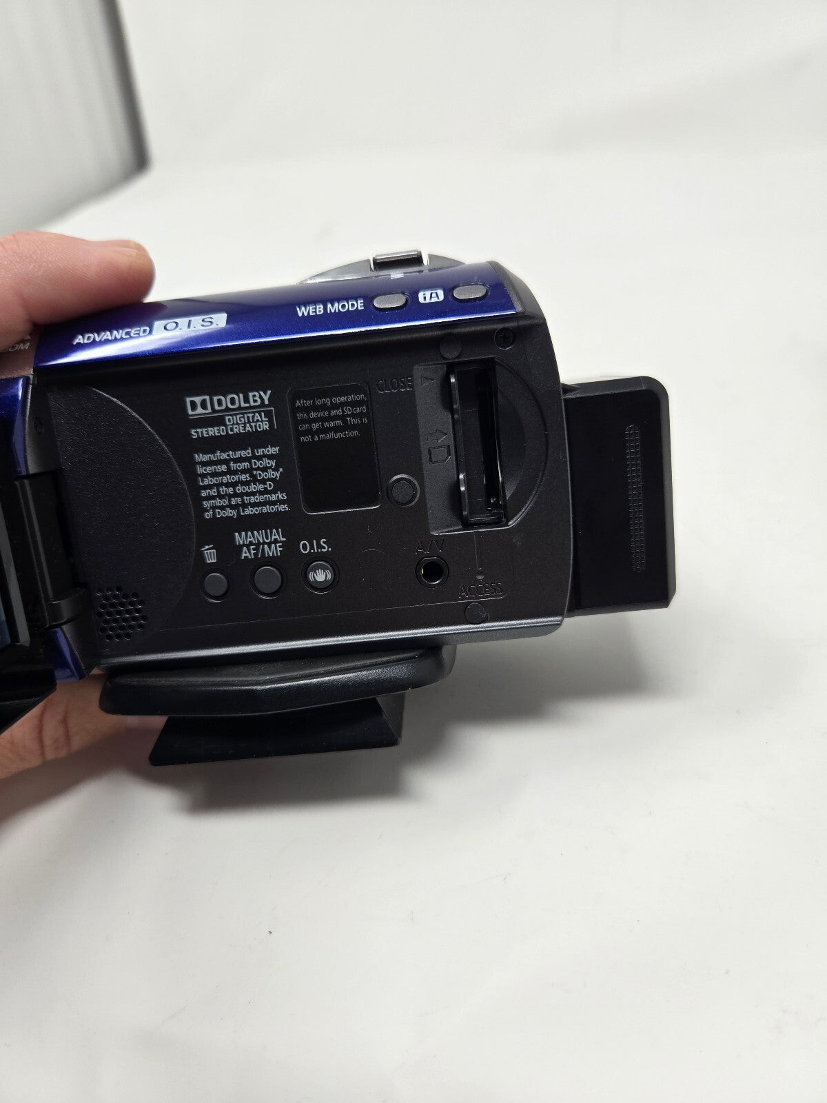 Panasonic SDR-H80 Blue Digital Camcorder | 60GB HDD, 70x Optical Zoom, Tested