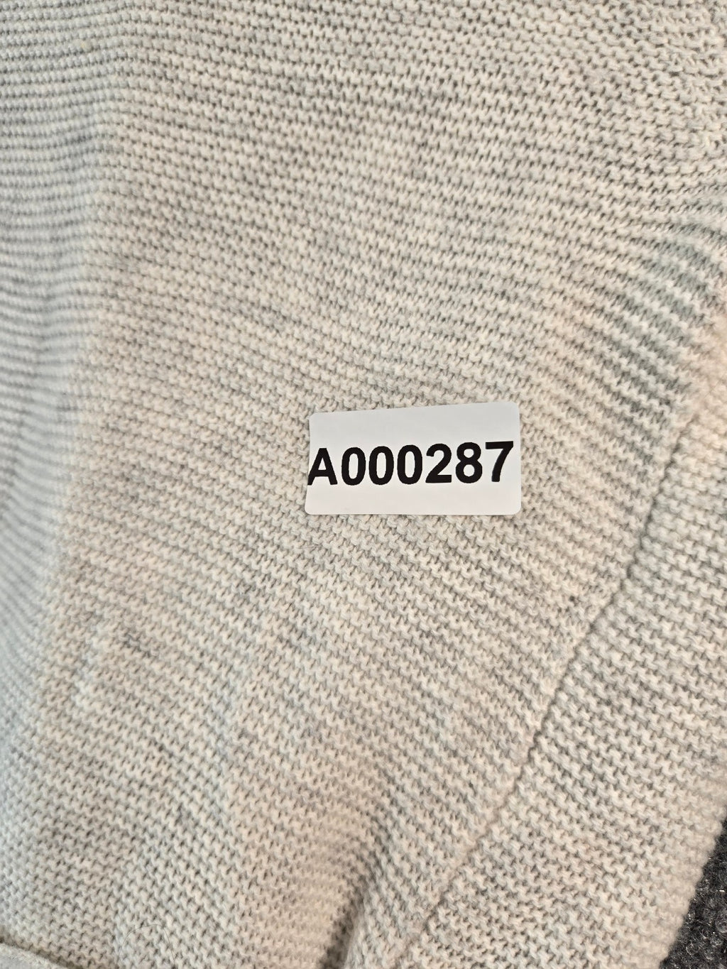 Armani Exchange Women's Cream Knit Cardigan with Shawl Collar and Belt - Size L