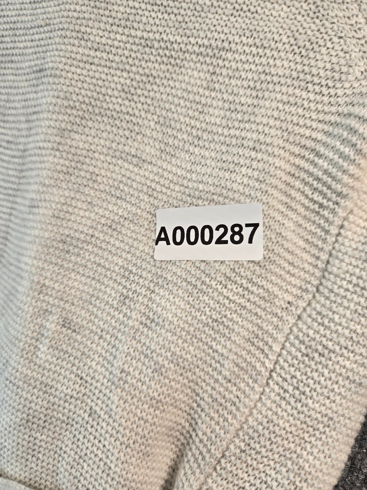 Armani Exchange Women's Cream Knit Cardigan with Shawl Collar and Belt - Size L