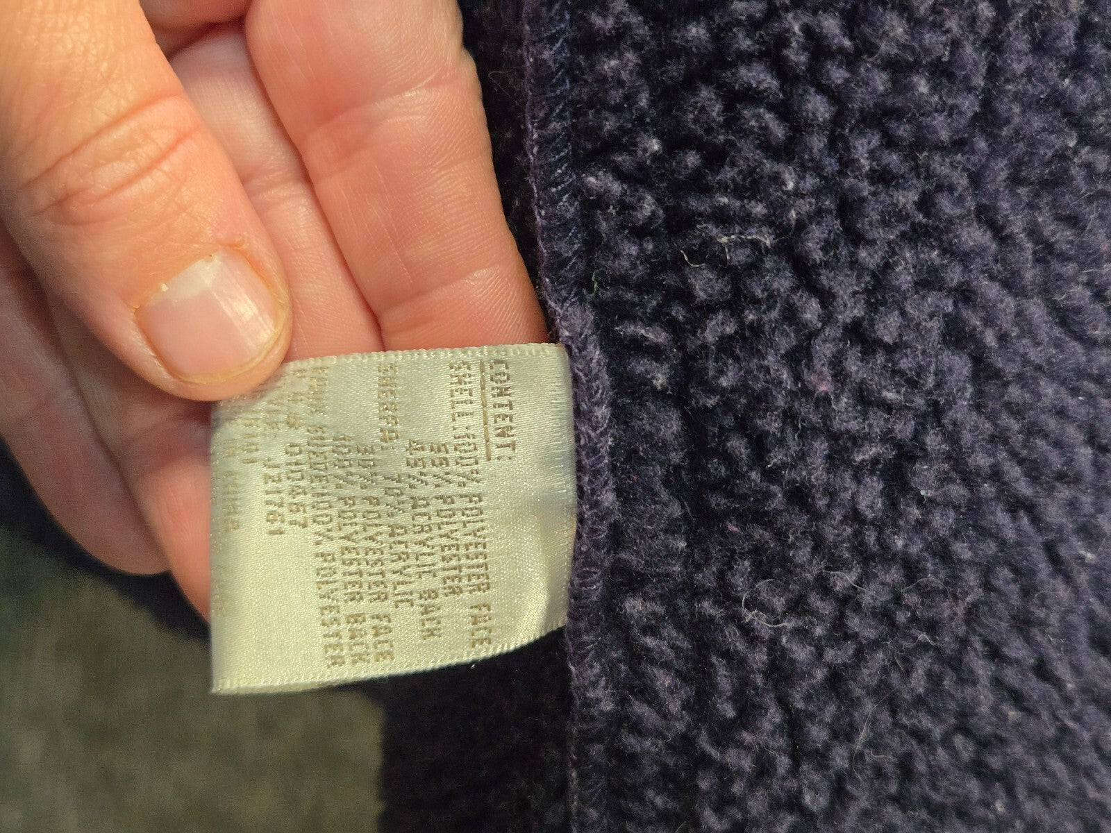 Jones New York Purple Fleece Jacket with Sherpa Lining, Women's Medium