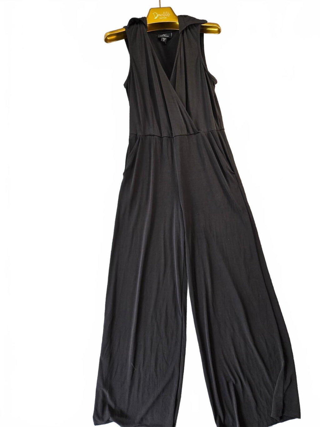 Lennie for Nina Leonard Black Sleeveless Jumpsuit Size S