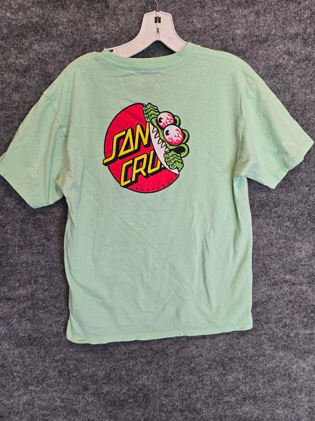 Santa Cruz Skateboards Classic Dot T-Shirt Mint Green Logo Tee YLRG