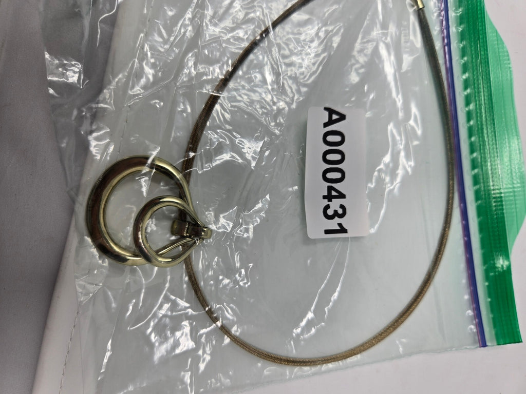 Vintage Gold-Tone Double Loop Concentric Teardrop Pendant Collar Necklace
