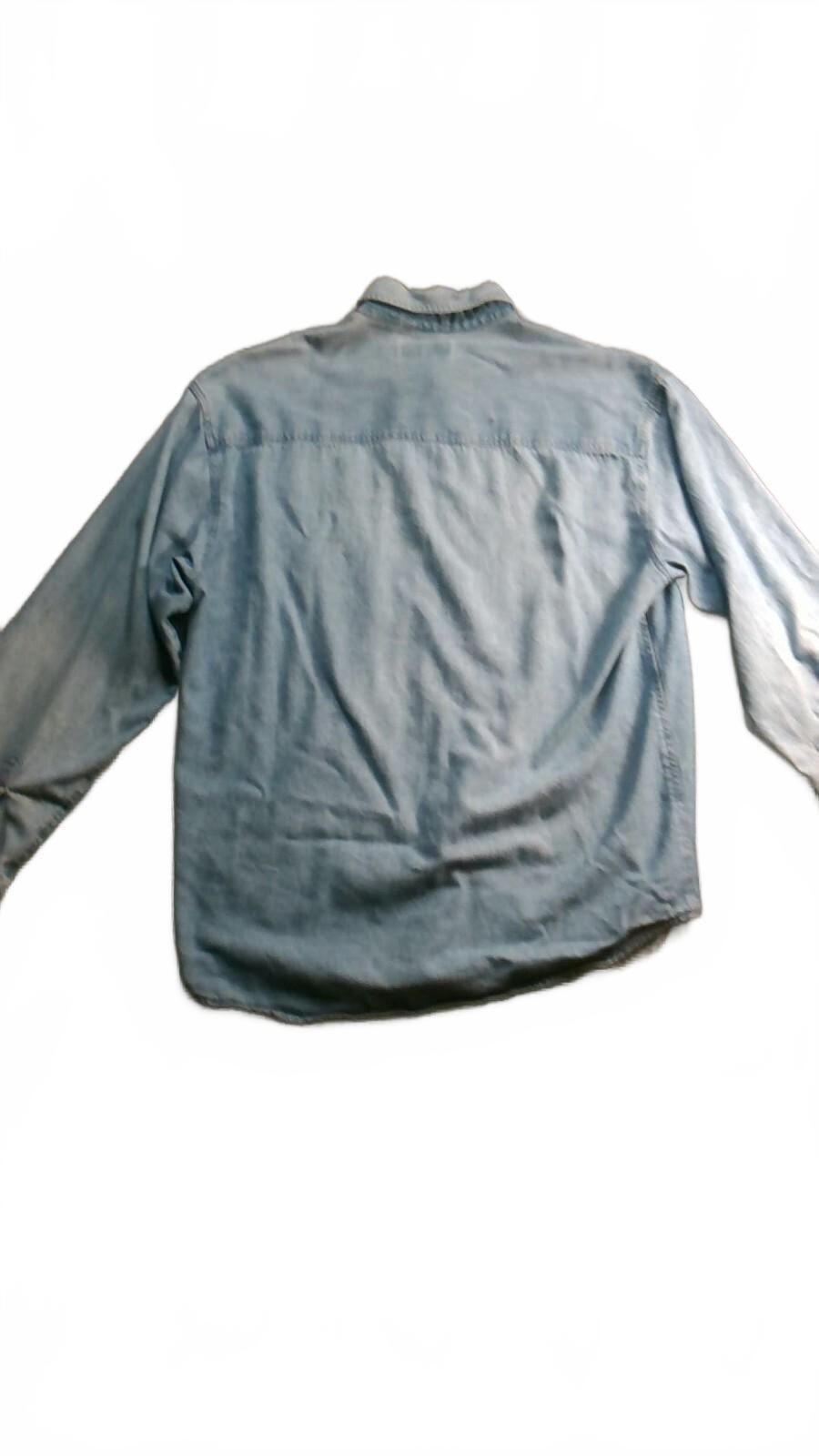 Vintage Hollaway University Of Dayton Flyers Denim Button Up Shirt Large