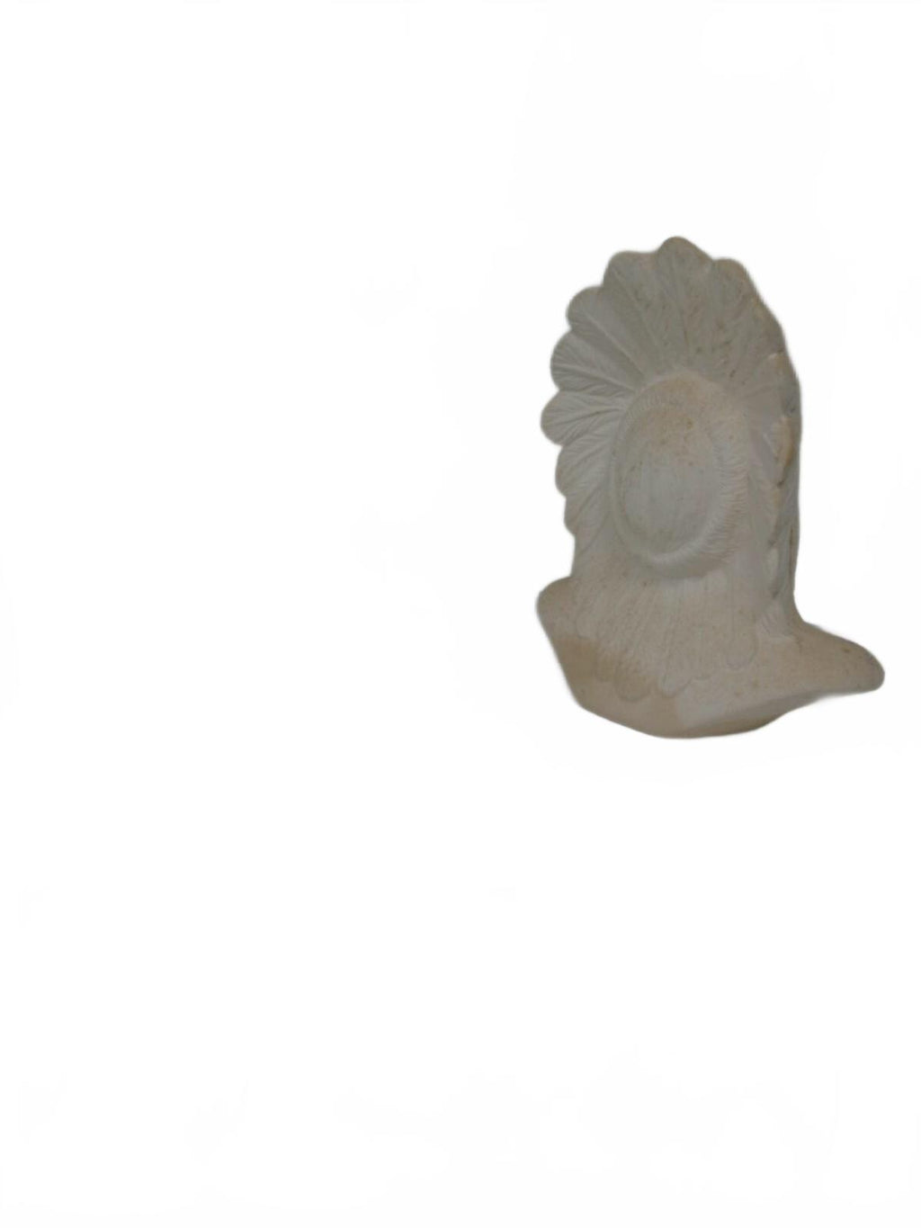 Ready to Paint Provincial Bisque Indian Chief, Native American Brave Statue