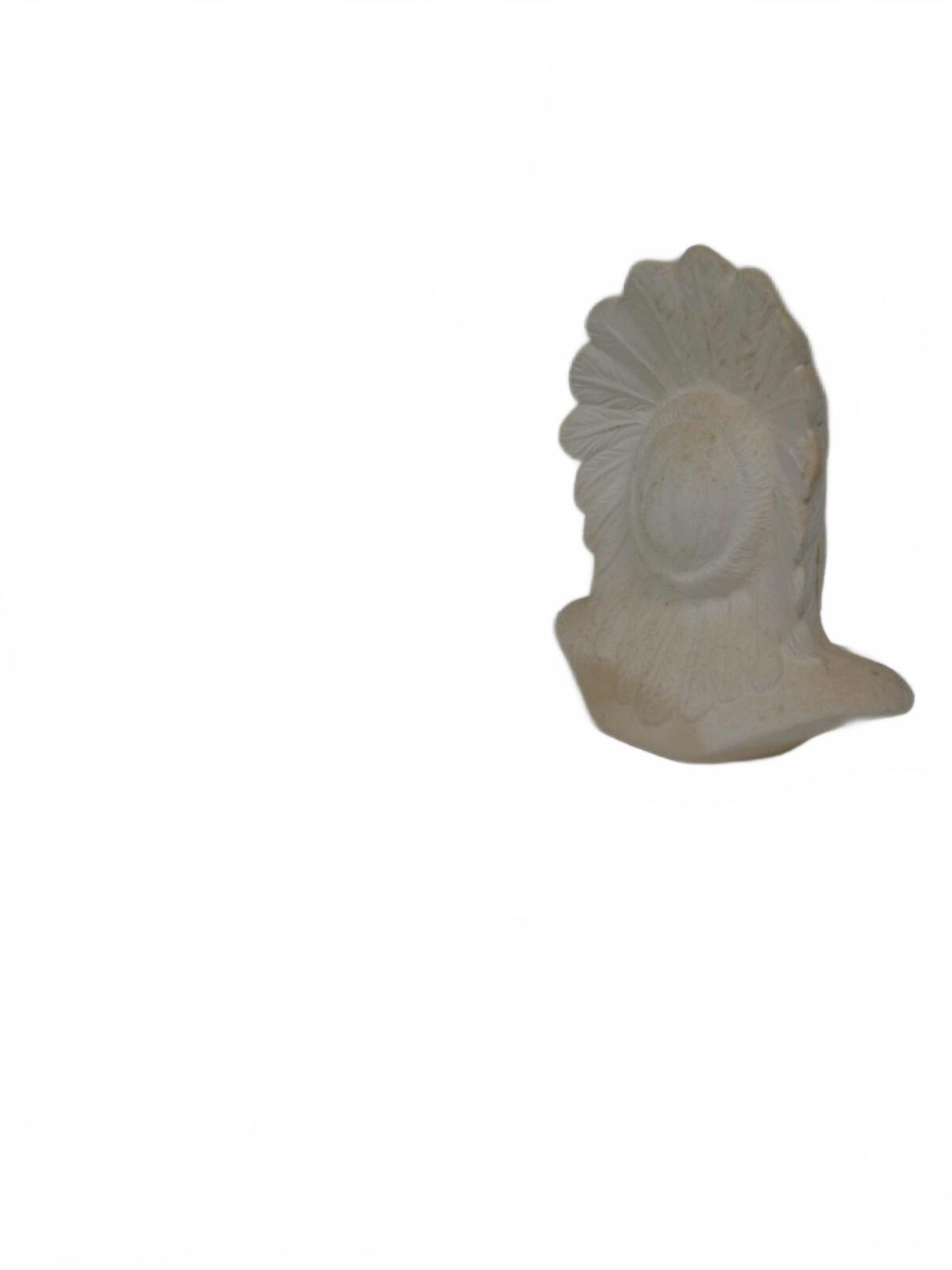 Ready to Paint Provincial Bisque Indian Chief, Native American Brave Statue