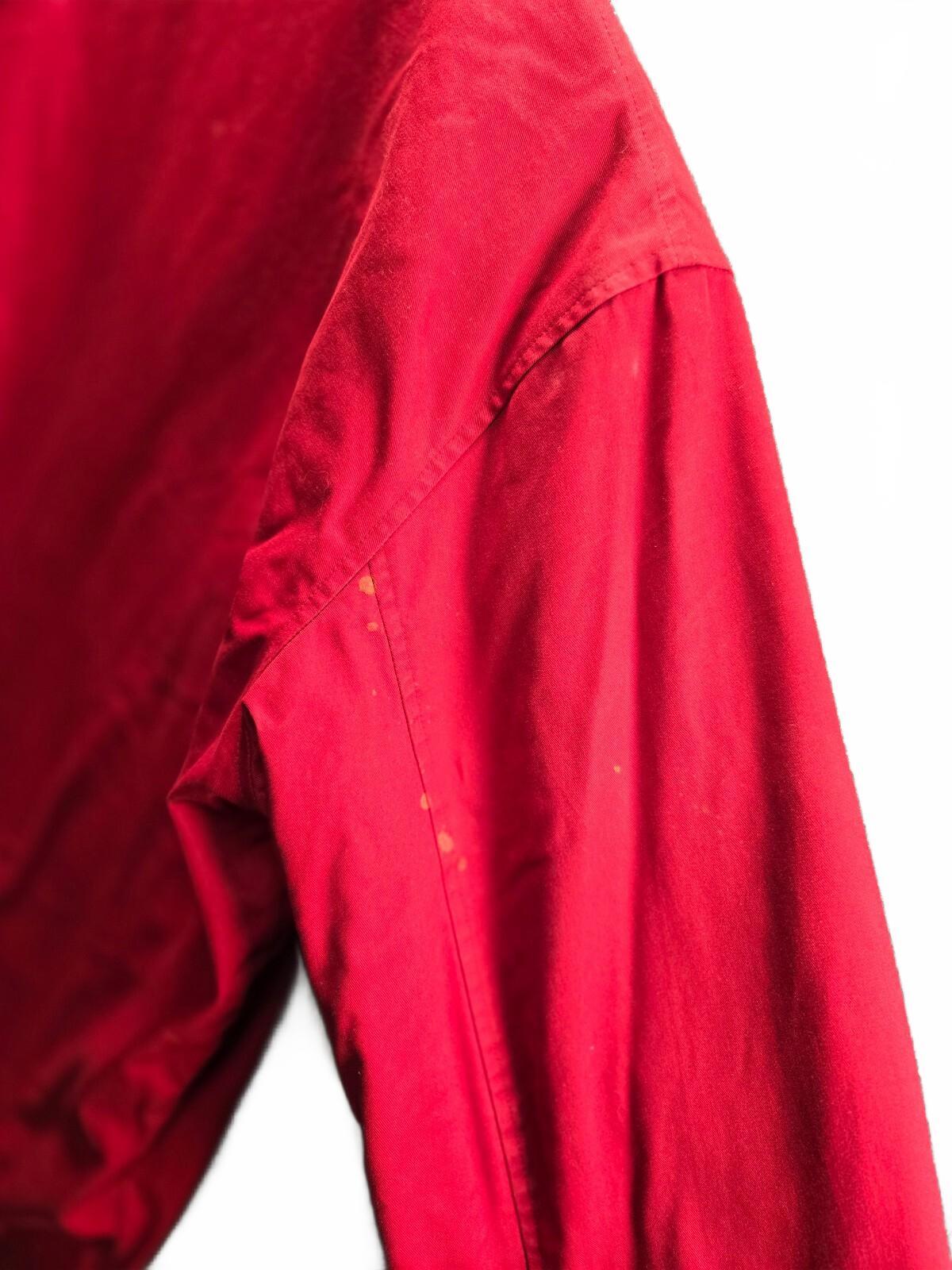 Nautica Red Full-Zip Casual Jacket with Stand Collar