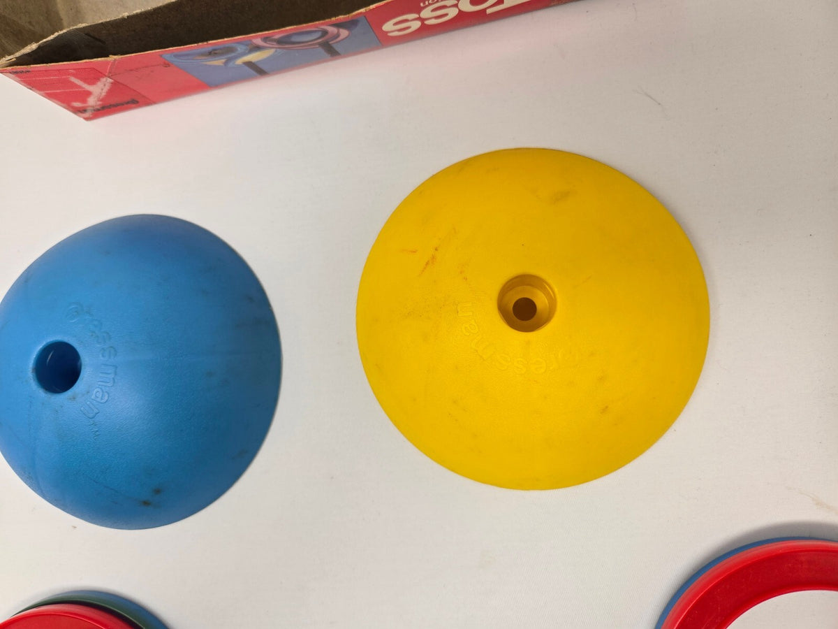 Vintage 1979 Pressman Ring Toss Double Action Game Complete Set Retro Toy 2087