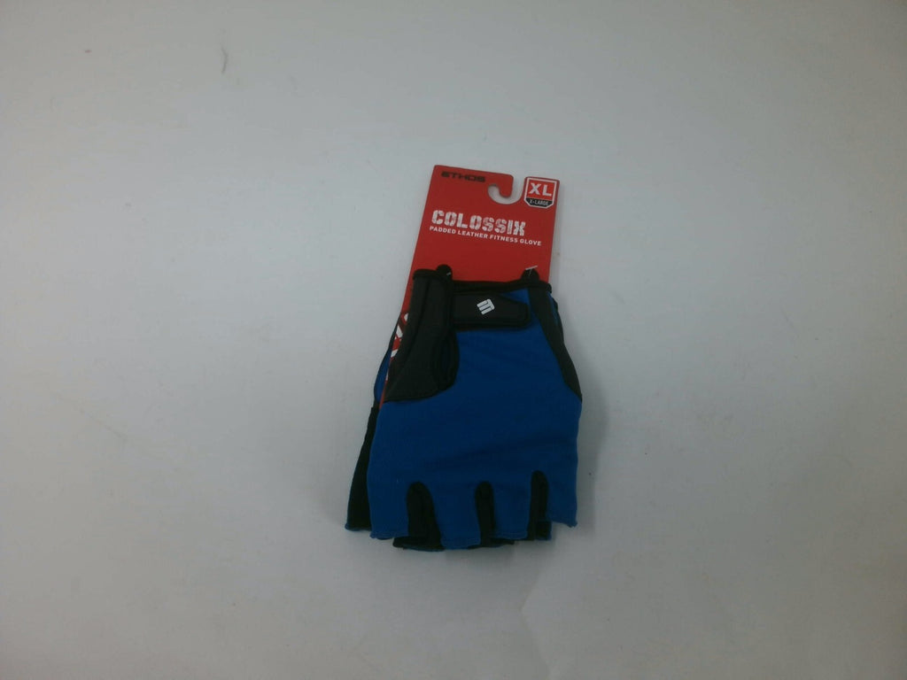 Ethos Colossix Fingerless Fitness Gloves XL Blue and Black