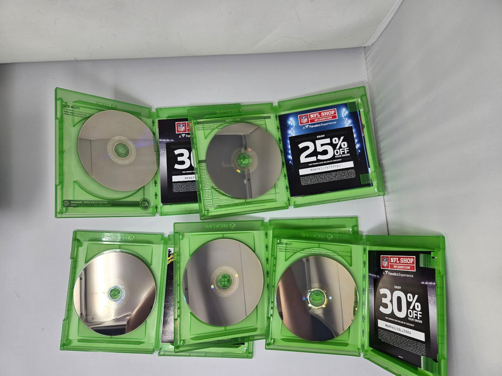 Xbox One Sports Game Lot of 5 - Madden 20, 21, 22, NBA 2K21, FIFA 20