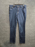 Liz Claiborne Classic Fit Straight Leg Women's Jeans Size 8T Blue Denim