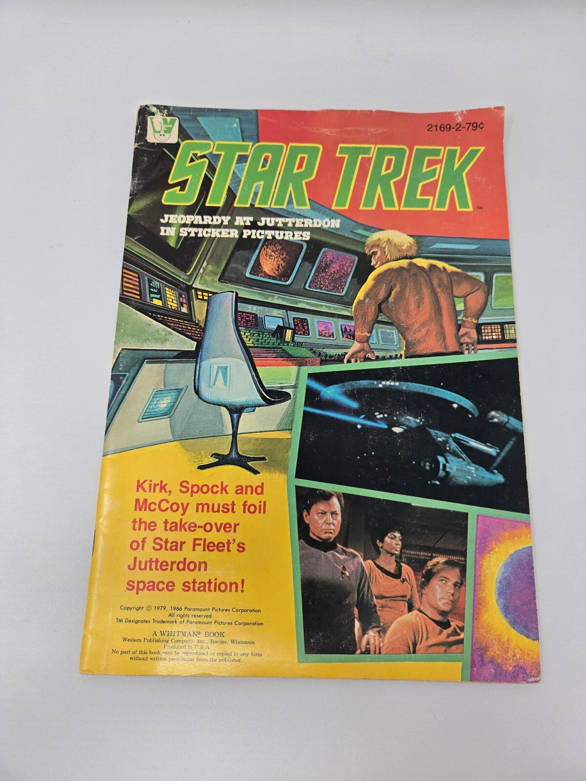 Vintage 1979 Star Trek: Jeopardy at Jutterdon in Sticker Pictures Book (Whitman)