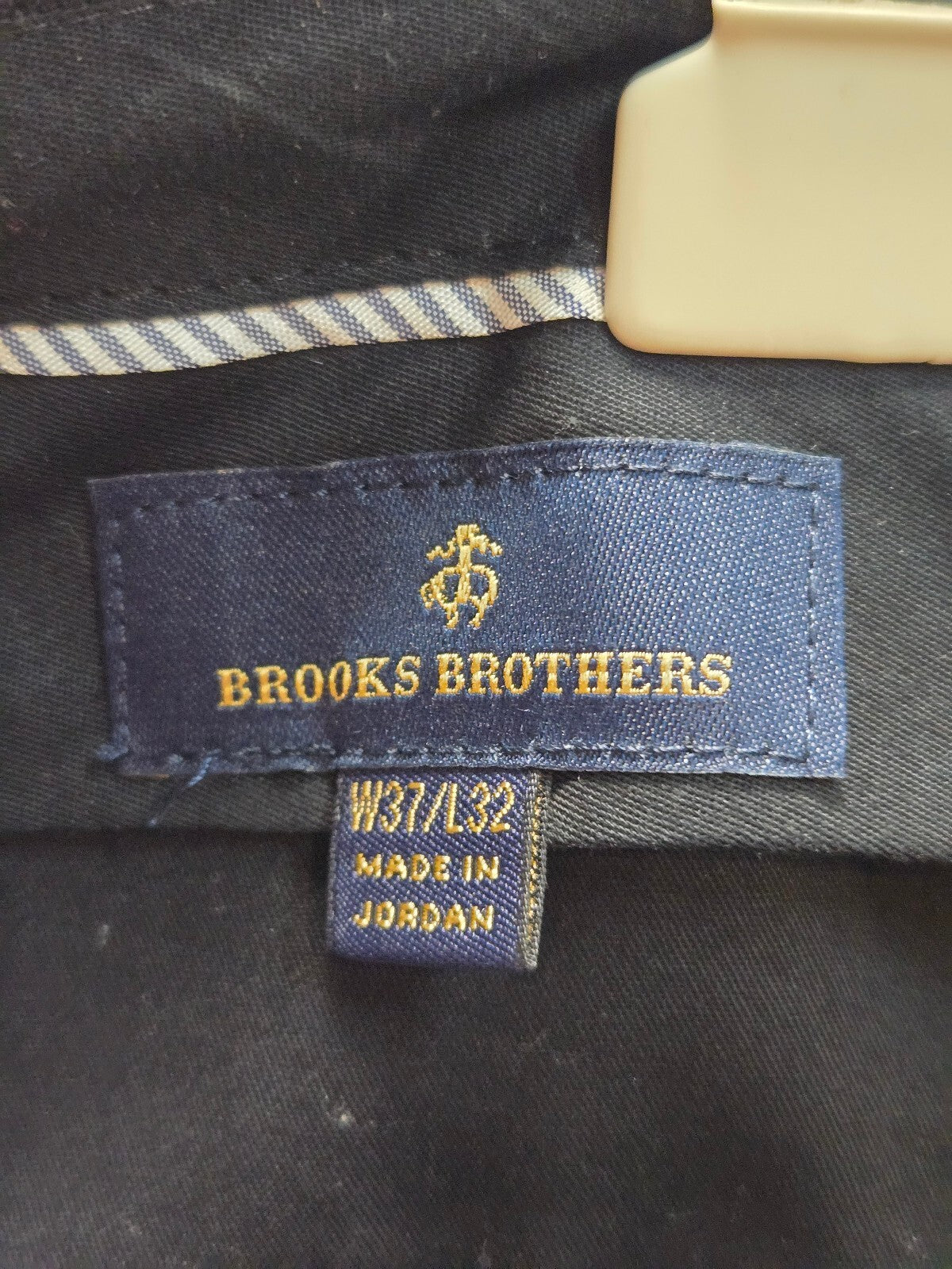 Brooks Brothers Men's Black Dress Pants W37 L32 Made in Jordan
