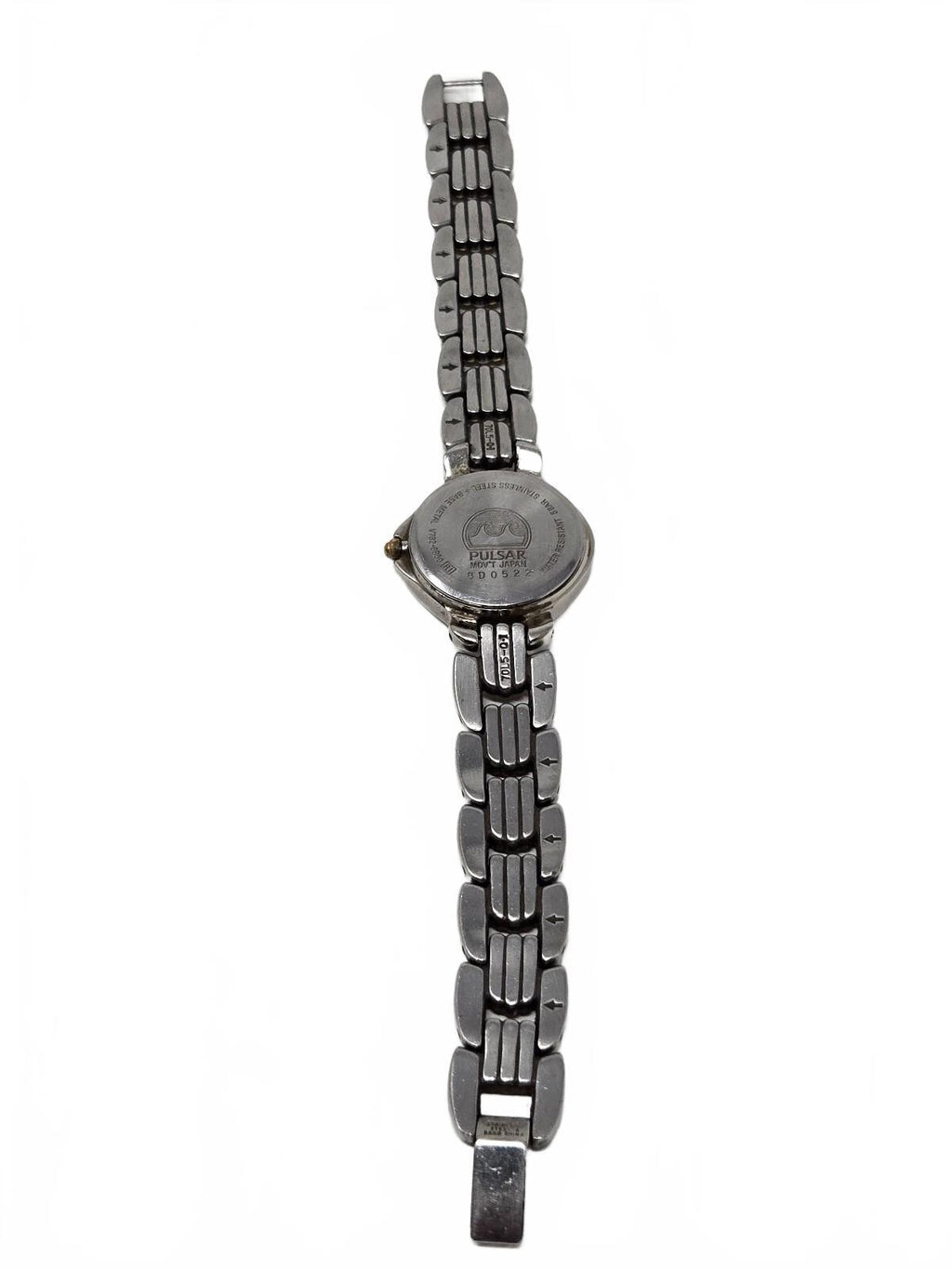 Vintage Pulsar Two-Tone Stainless Steel Women's Dress Watch with White Dial