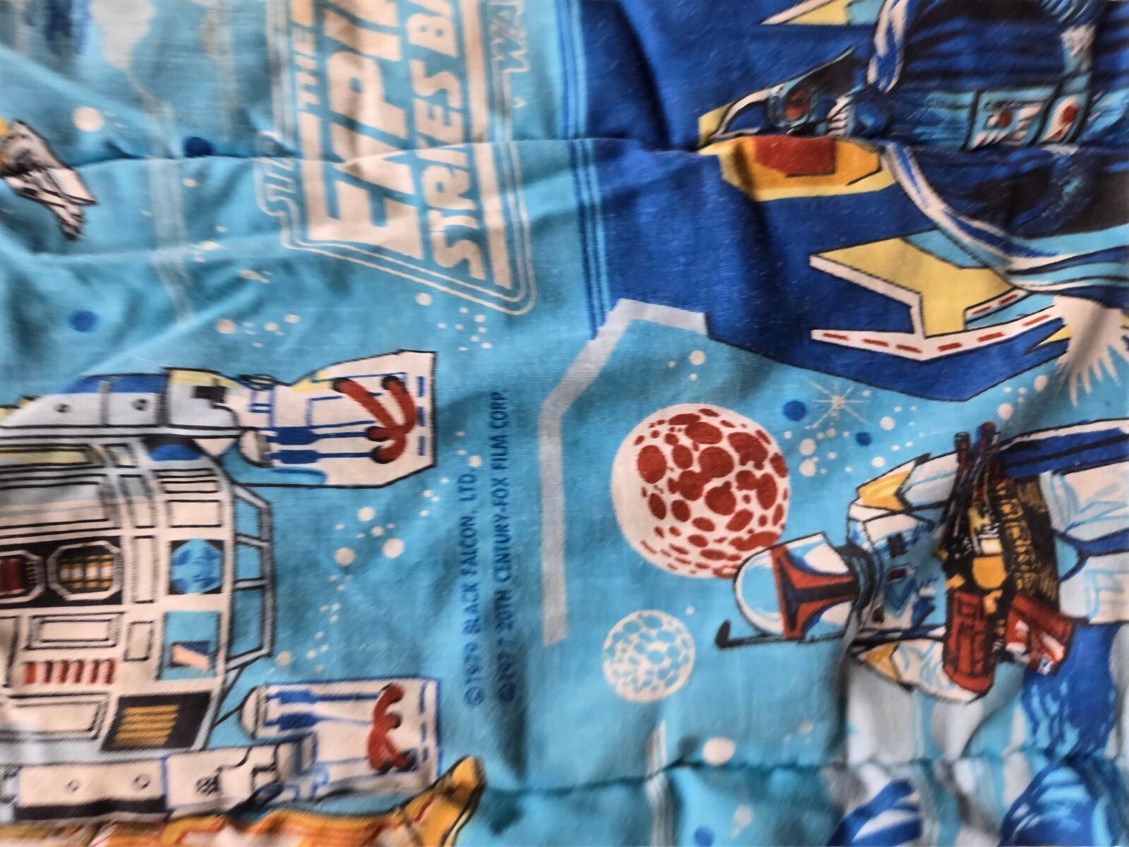 Vintage 1980 Star Wars Empire Strikes Back Sleeping Bag Boba Fett R2-D2 Black