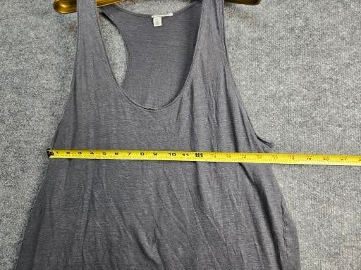 Gray Sleeveless Racerback Tank Top