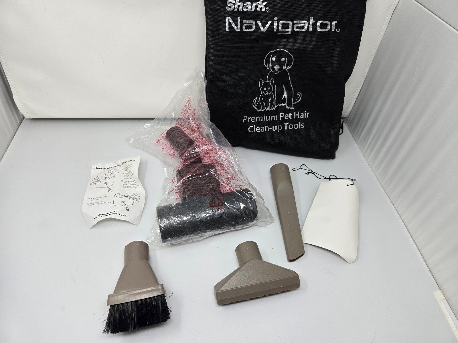 Shark Navigator Premium Pet Hair Clean-Up Tools Vacuum Attachment Kit & Bag