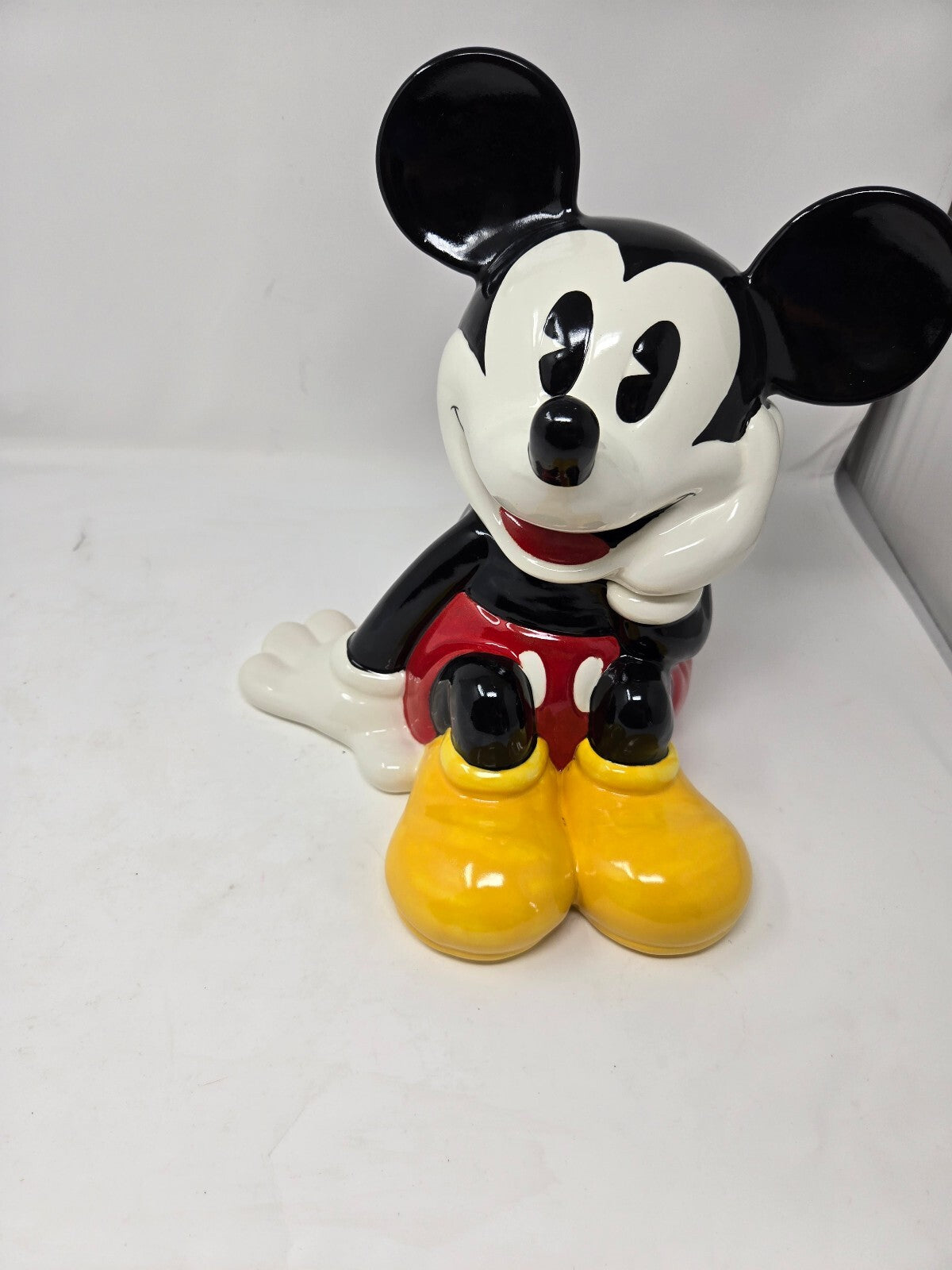 1990s Treasure Craft Mickey Mouse Ceramic Cookie Jar NIB