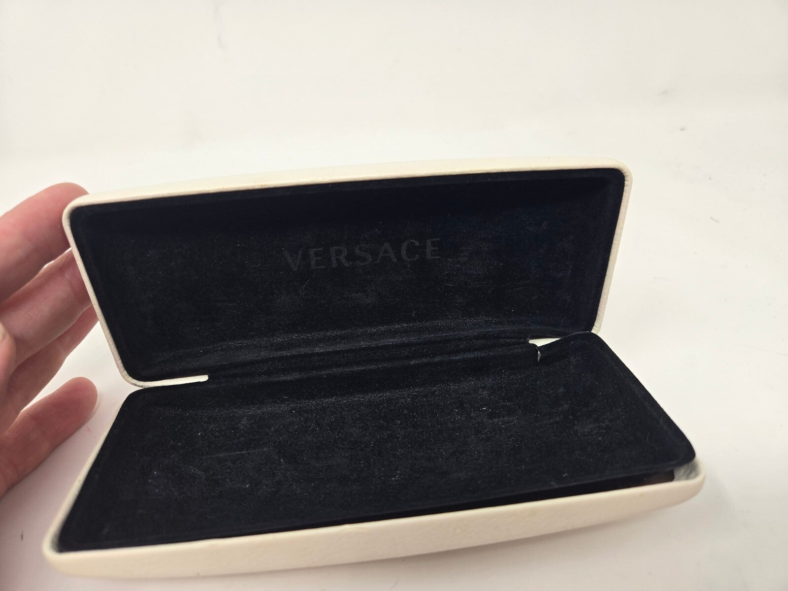 Versace Eyewear Case - White with Black Interior