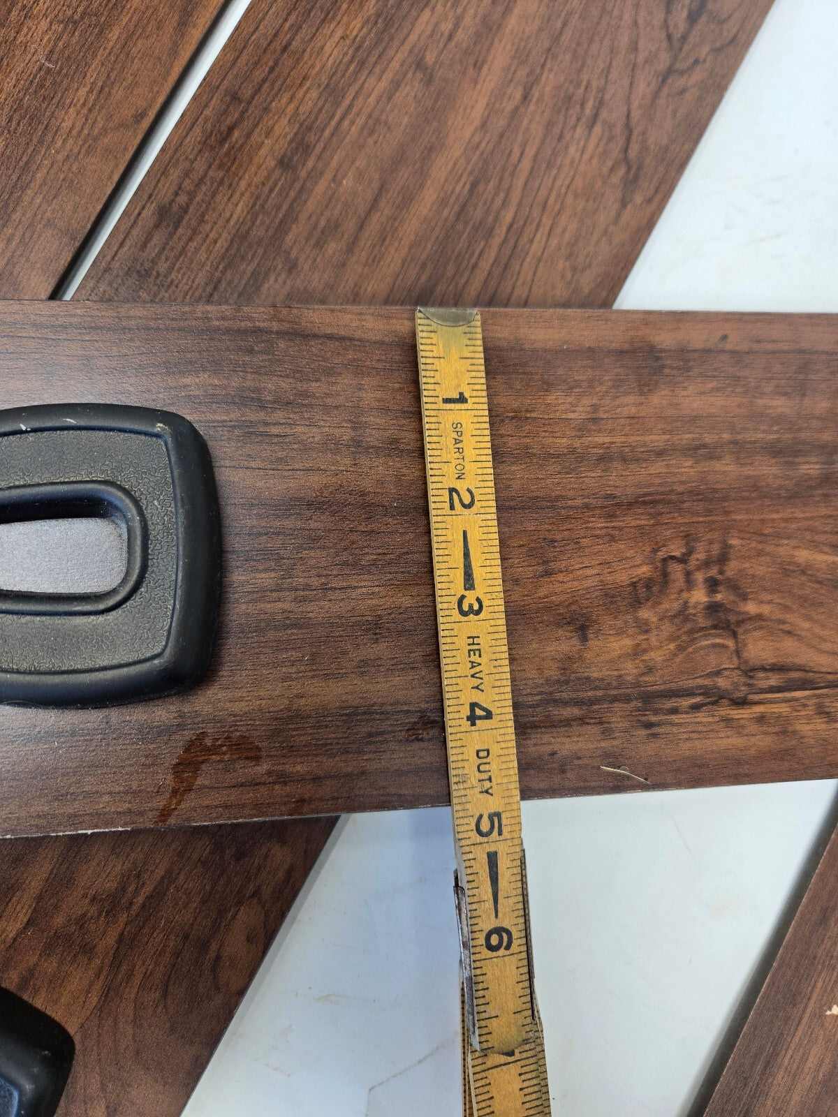 Set of 5 Wooden Ceiling Fan Blades with Black Mounting Hardware