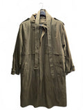 London Fog Classic Olive Green Trench Coat, Size 43 Long